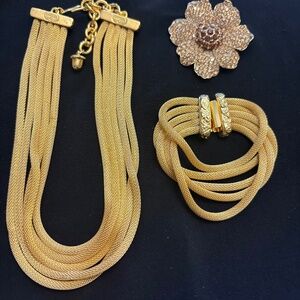 necklace, pin ,bracelet combo